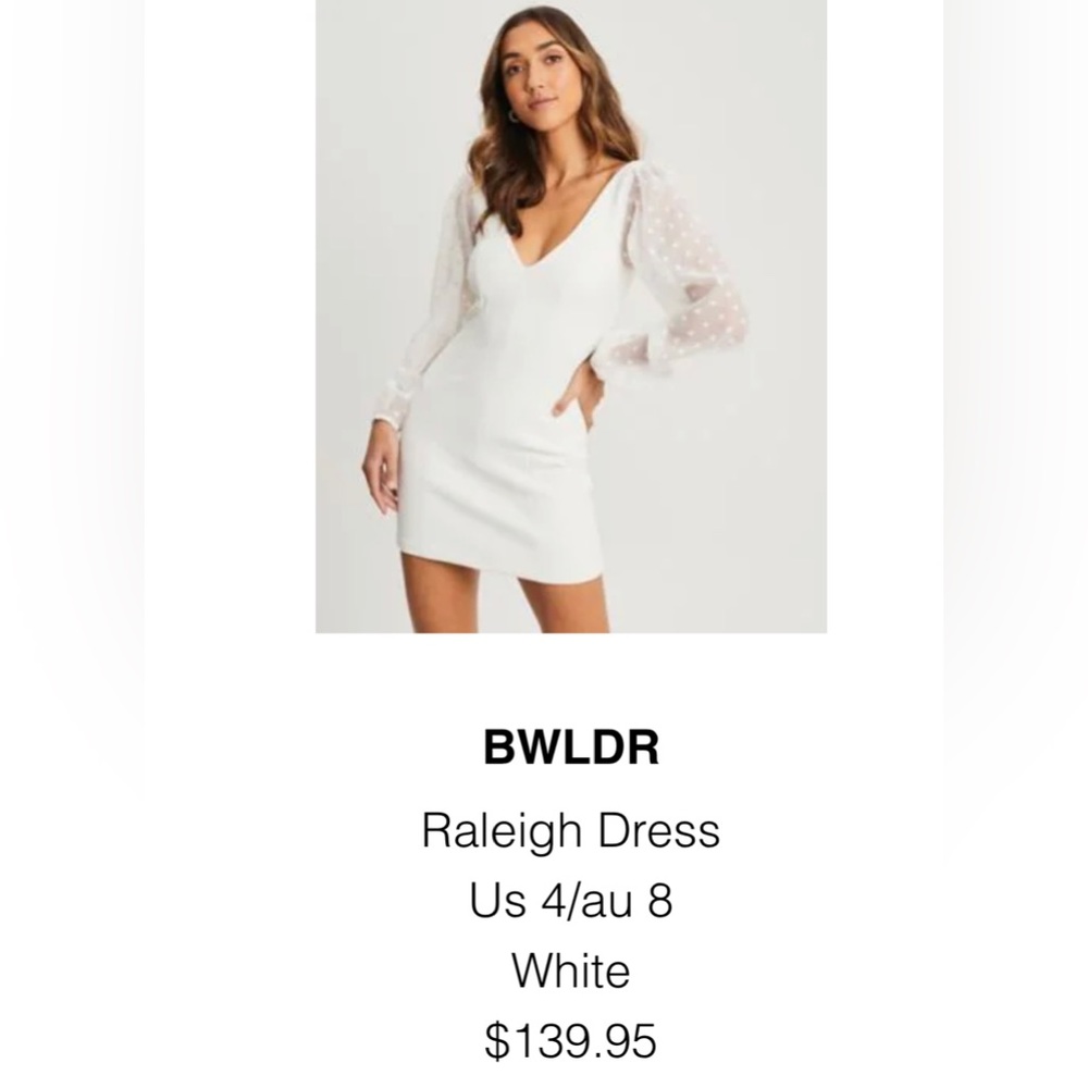 Selling Raleigh dress size 4. Never been worn, with tags still on.